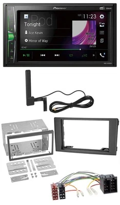 Pioneer MP3 DAB AUX 2DIN Bluetooth Autoradio für Iveco Daily 06-14 schwarz - Bild 1 von 4