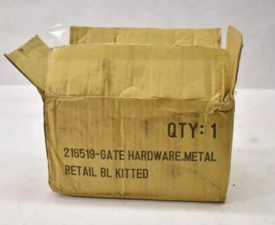 Kit de herrajes para puerta de metal negro piezas de repuesto soporte 216519 Foto 1 de 2