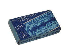 Vintage Collectible Waltham precision Blades Box  of 5 ~ New ~ NOS - Picture 1 of 8