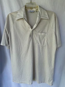 VTG..LILLY DACHE..POLKA DOT..POLO..SHIRT..MADE IN USA..MEN L - Picture 1 of 4