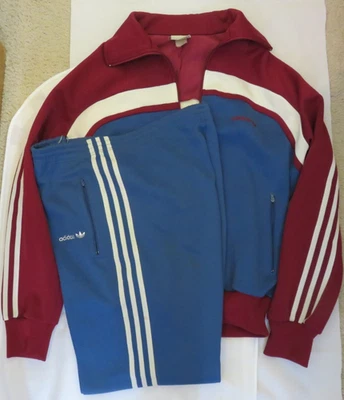 Adidas Running Jogging Suit Tracksuit Men's Size M Vintage Retro - Image 1 of 4