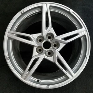 Rear Chevrolet Silver Corvette OEM Wheel 20” 2020-2024 Rim Factory 14008A - Picture 1 of 8