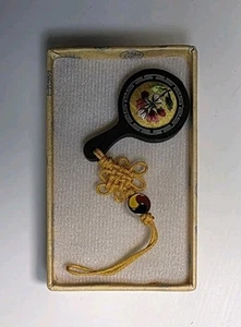 Koreanischer traditioneller Hand Finger Spiegel Mini Spiegel mit Quaste - Bild 1 von 5