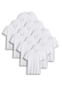Jockey Men's Big & Tall Classic V-Neck Undershirt - 12 Pack - Picture 1 of 10