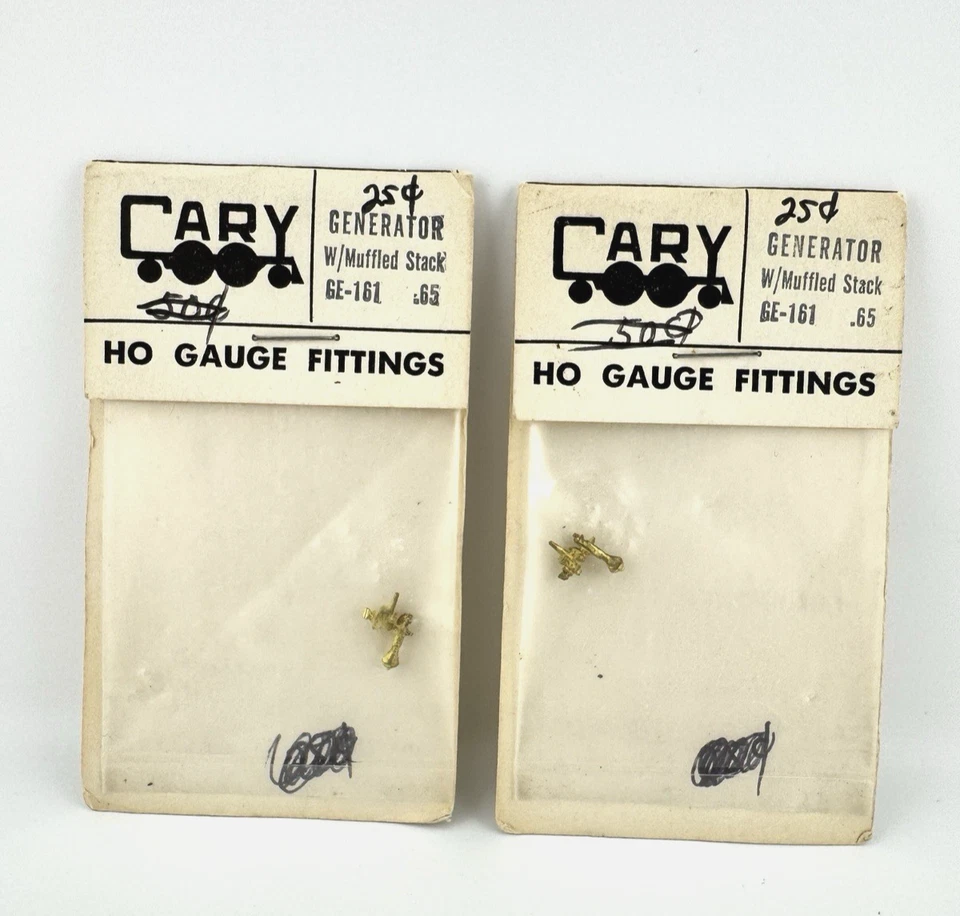 LOTE DE 2-Cary GE-161 Escala HO Generador de Latón con Pila Amortiguada Foto 1 de 1