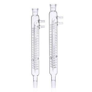 200mm 300mm Reflux Graham Condenser Glass Heat Exchanger with Standard Joints - Picture 1 of 11