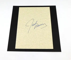 Hoja de cartulina firmada por Jackie Mason 8,5 x 11 actor automático DA046817 - Imagen 1 de 1
