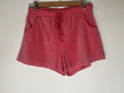 Pantalones cortos vintage años 80 Gloria Vanderbilt rosa terciopelo pista campamento S ropa de salón retro Foto 1 de 4