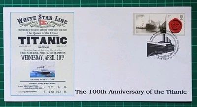 10th April 2012 Titanic 1st Smiler FDC Southampton Pmk - Image 1 of 3