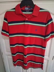 Polo Ralph Lauren Short Sleeve Polo Shirt Men's Size Medium Red - Picture 1 of 5