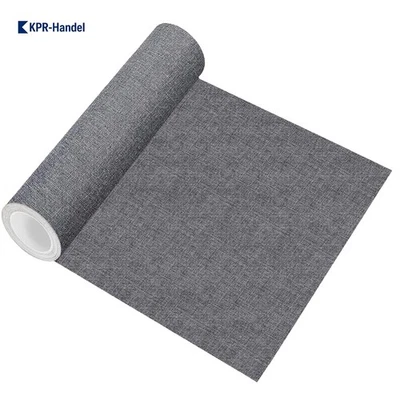 Selbstklebende Stoffflicken 40x150cm aus Leinen für elegante Reparaturen in Grau - Bild 1 von 4