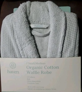 NEU Small/Medium Haven Cozy Lunar Rock Bio-Baumwolle Morgenmantel  - Bild 1 von 6