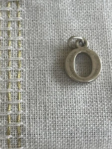 Sterling Silver Charm Bracelet Pendant 925 Jewelry Letter O Initial Vintage - Picture 1 of 4