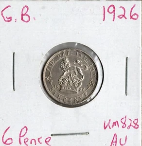 Coin Great Britain 6 Pence 1926 KM828, silver, George V - Picture 1 of 4