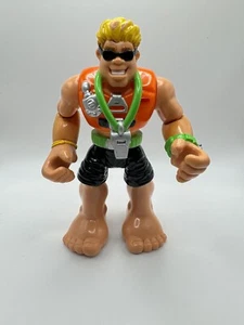 Rescue Heroes Sandy Beach Lifeguard 1999 Fisher-Price Action Figure - Picture 1 of 6
