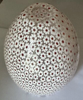 Murano Handblown Art Glass Lamp Replacement Shade Only RARE Millefiori Daisy - Image 1 of 4