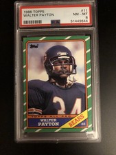 1986 Topps 11 Walter Payton PSA 8 NM-MT HOF (SEPT21-010)