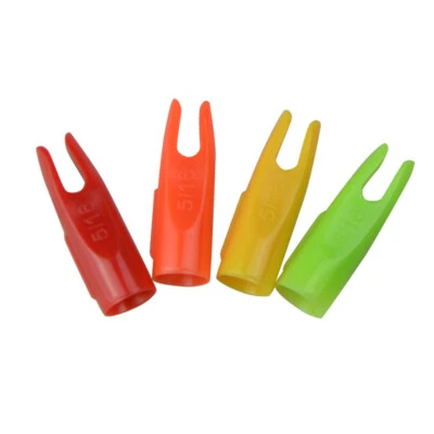 50pcs 5/16 Archery Nock Pin Shaft Glue-on Nock Bow DIY Wood Bamboo Arrow Tails - Image 1 of 4