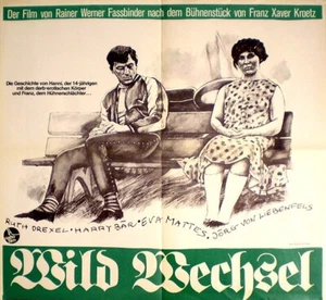 R.W. Fassbinder WILDWECHSEL Plakat EA von 1972 (60 x 55 cm) - Bild 1 von 1