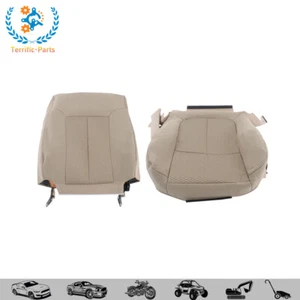 Fit For Ford F-150 2009-2014 Seat Cover Front Left Driver Bottom & Top Tan Cloth - Picture 1 of 11
