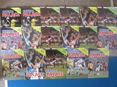 CRYSTAL PALACE Home Programmes 1979/80 - Joblot of 17 - All Listed - Image 1 of 4
