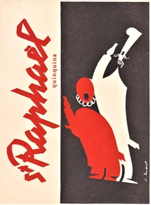 Original vintage poster print ST.RAPHAEL APERITIF c.1950 Loupot - Picture 1 of 1