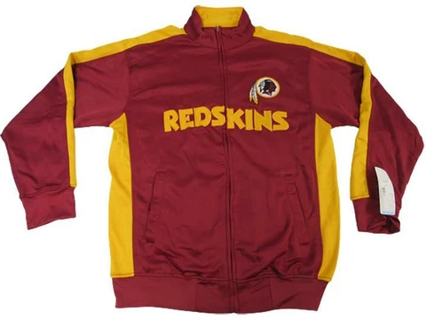 New Washington Redskins Mens Sizes M-L-2XL-Tall Maroon Full Zip Track Jacket $60 Cover