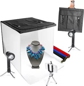 LimoStudio 16" x 16" Photography Studio LED Lighting Photo Light Box Kit, - Picture 1 of 9