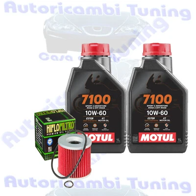Huile Kit de Découpe Motul 7100 10W60 + Filtre Pour Kawasaki Zx - Photo 1/4