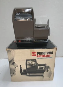 Vintage GAF Pana-Vue Automatic Lighted 2x2 Slide Viewer w/ Box - Picture 1 of 14