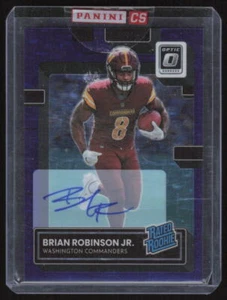 2022 Donruss Optic Rated Rookies Auto Purple Stars Brian Robinson Jr /50 - Picture 1 of 2
