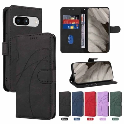 For Google Pixel 6A 6 Pro 7A 7 8 Pro Wallet Card Holder Flip Leather Case Cover - Image 1 of 4
