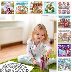Stressabbau Malbuch Cartoon Kritzelbuch für Erwachsene und Jugendliche - Afbeelding 1 van 21