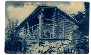 Beacon NY - PIONEER CABAÑA DE TRONCOS BALIZA DE MONTAJE - Postal MT/Matteawan - Imagen 1 de 1