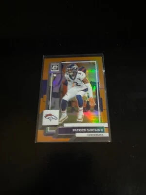Patrick Surtain II 2022 Donruss Optic Orange Prizm /199 Broncos 62 PWE - Image 1 of 2