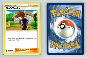 Blue's Tactics #188/236 Sun & Moon Unified Minds Uncommon Pokemon 2019 TCG Card - Picture 1 of 1