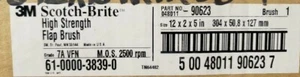 3M - Scotch Brite High Strength Flap Brush 12" X 2" X 5" - Picture 1 of 1