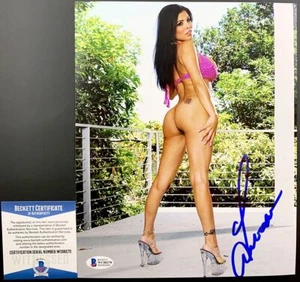 Alexis Amore Signed 8x10 Photo A Autograph Sexy Adult Actress Model BAS COA - Picture 1 of 1
