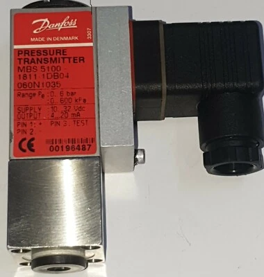 DANFOSS PRESSURE TRANSMITTER MBS 5100-1811-1DB04/060N1035 - Image 1 of 3
