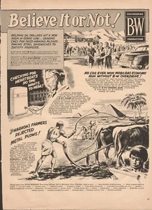 1952 Ripley's Believe It or Not original anuncio impreso antiguo #61 - Imagen 1 de 1