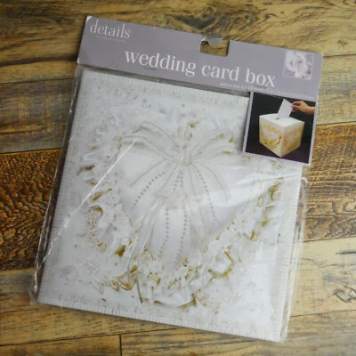 Details Accessories Wedding Card Box 8.5 x 8.5 x 8.5 Inch New Sealed - Image 1 of 4