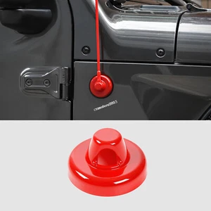 Cubierta base antena radio coche para Jeep Wrangler 2007-2020 JL JK JT moldura decoración roja - Imagen 1 de 7