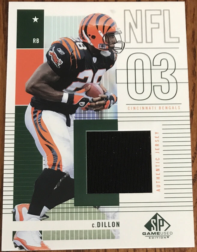 2003 SP Game Used Edition Jersey Corey Dillon #160 Cincinnati Bengals - Image 1 of 2