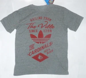 NEU ADIDAS NCAA Louisville Cardinals T-Shirt Herren Medium M Tri Blend NEU Neu mit Etikett - Bild 1 von 1