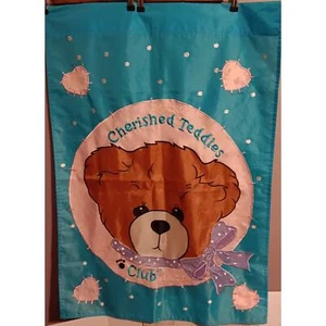 Yard Flag Vertical 40" x 27" "Cherished Teddies" Space For Rod Go Through is 3" - Picture 1 of 6