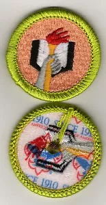 Scholarship Merit Badge, Type L, "Since 1910" Back (2012-Current), Mint! - Picture 1 of 1