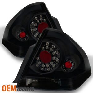Fit 06-13 Chevy Impala Black Smoked LED Tail Lights Replacement