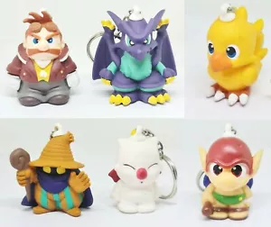 Final Fantasy Chocobo's Dungeon Black Mage Goblin ETC keychain figure set 6 rare - Picture 1 of 12