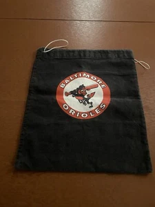 Baltimore Orioles MLB black CANVAS BAG w/ swinging bird 1970's - Picture 1 of 8