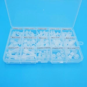 Verschiedene Luer Lock Stecker 1/16"" ~ 1/4"" Widerhaken, Stecker & Buchse, Stecker, 75 STCK. PP - Bild 1 von 2